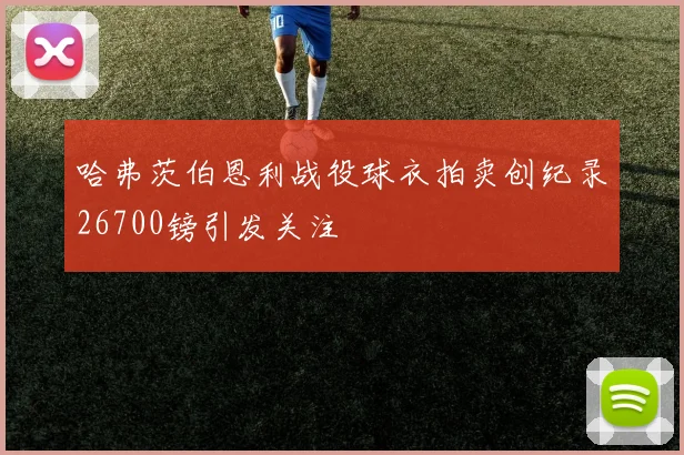 哈弗茨伯恩利战役球衣拍卖创纪录26700镑引发关注